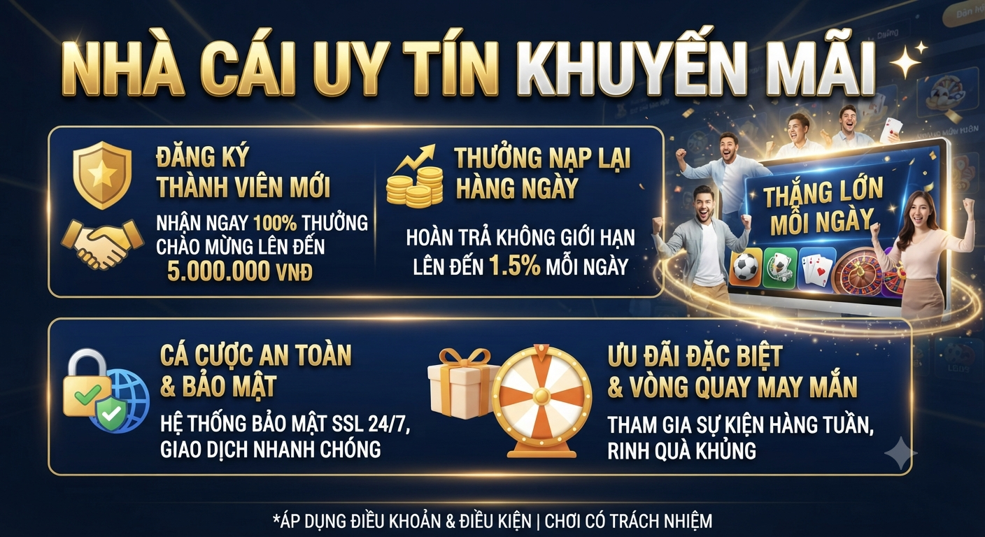 nhà cái uy tín khuyến mãi